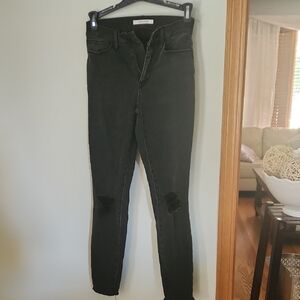 PacSun Charcoal Distressed Skinny Jeans